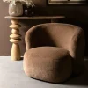 PTMD Fauteuil Aphrodite fur mokka Discount