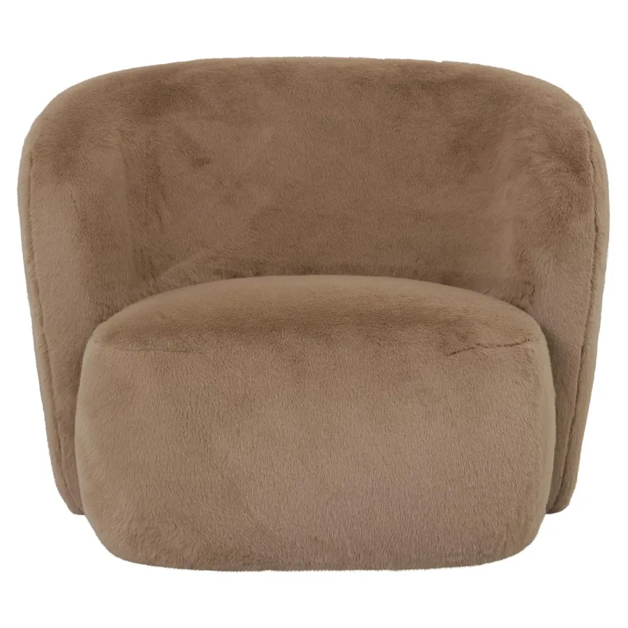 PTMD Fauteuil Aphrodite fur mokka Discount