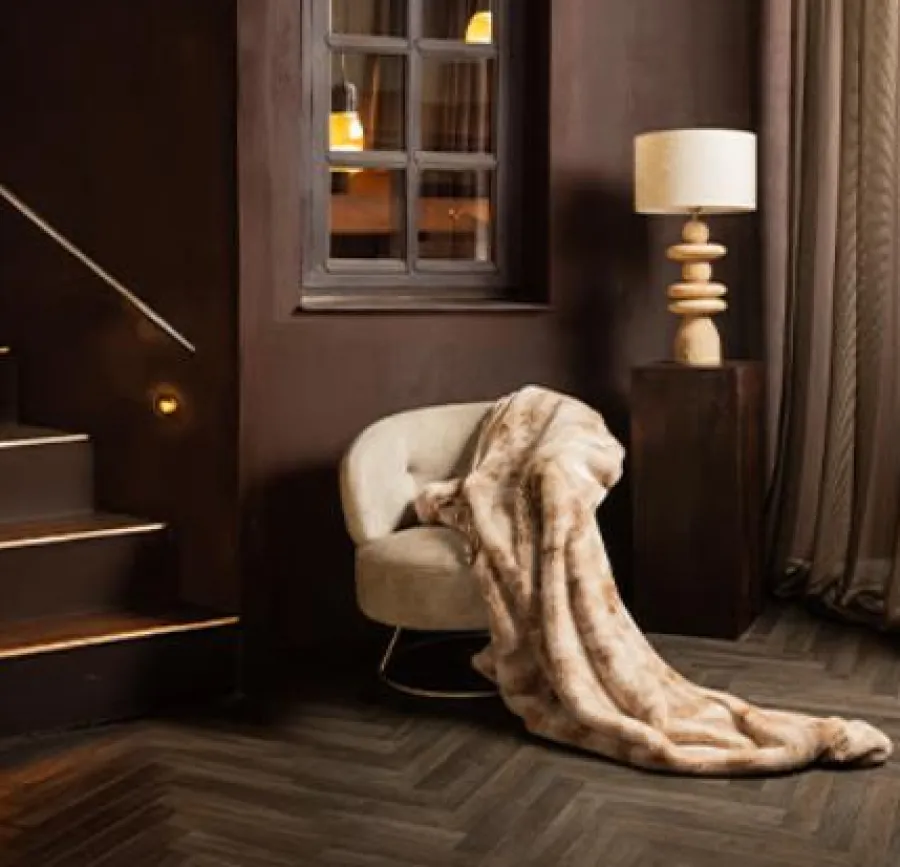 PTMD Fauteuil Carice Beige met gouden onderstel Outlet
