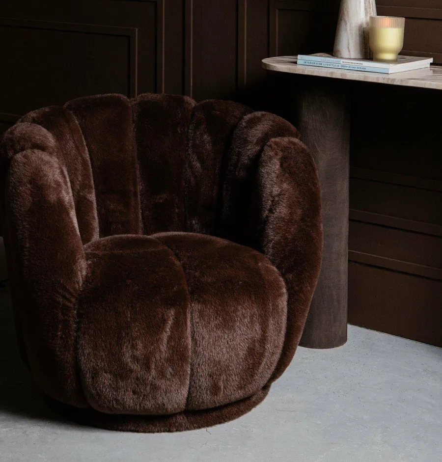 PTMD Fauteuil Furia donkerbruin Online
