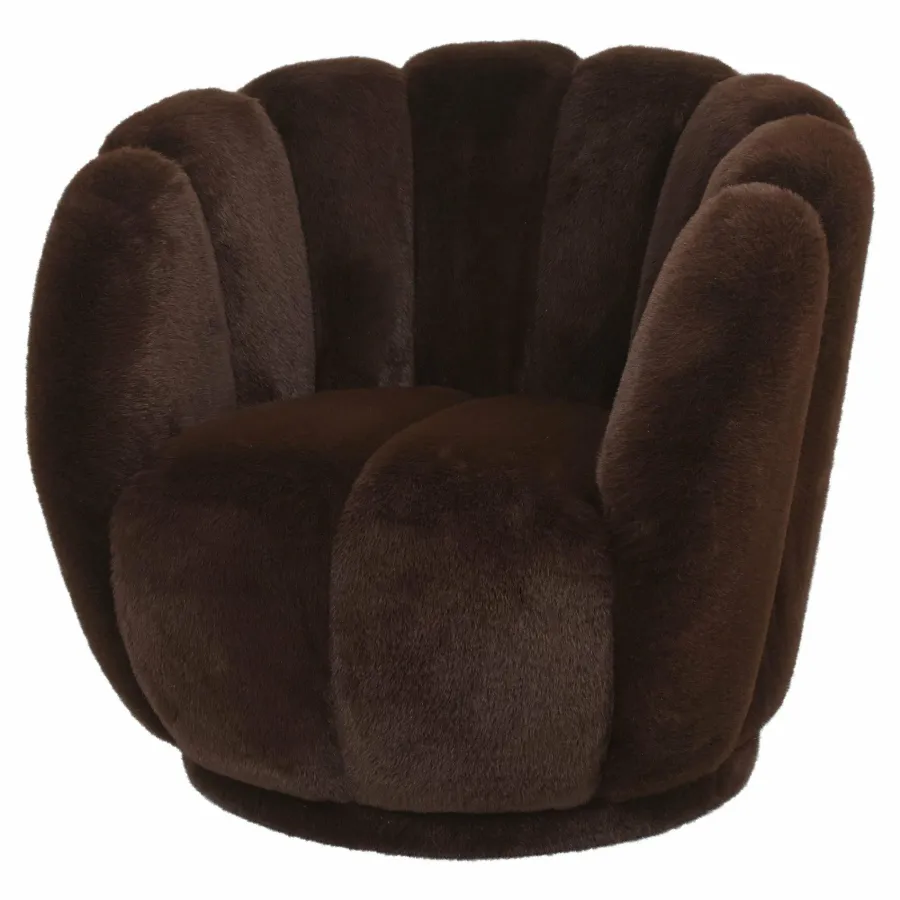 PTMD Fauteuil Furia donkerbruin Online