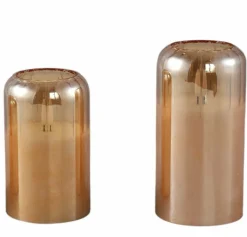 PTMD Glas Led Amber candle L New