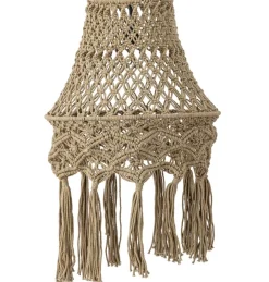 PTMD Hanglamp Milley Green cotton macrame Outlet