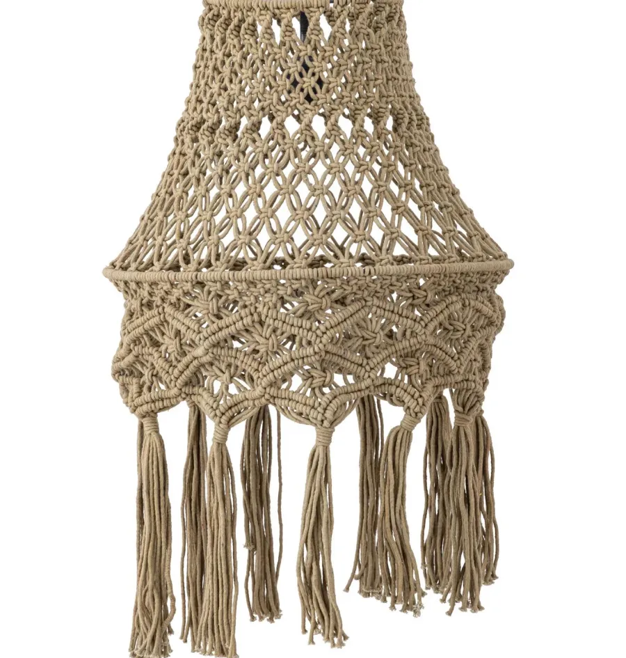 PTMD Hanglamp Milley Green cotton macrame Outlet