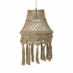 PTMD Hanglamp Milley Green cotton macrame Outlet