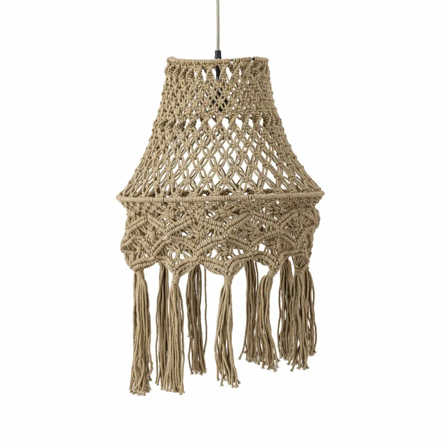 PTMD Hanglamp Milley Green cotton macrame Outlet