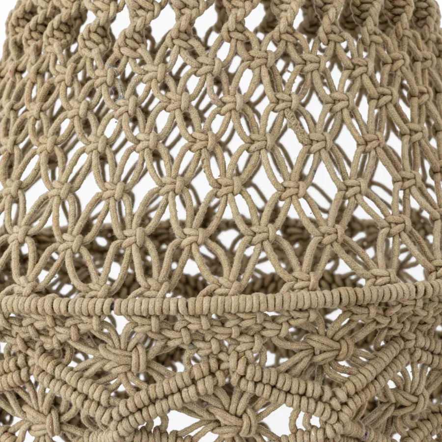 PTMD Hanglamp Milley Green cotton macrame Outlet