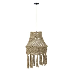 PTMD Hanglamp Milley Green cotton macrame Outlet