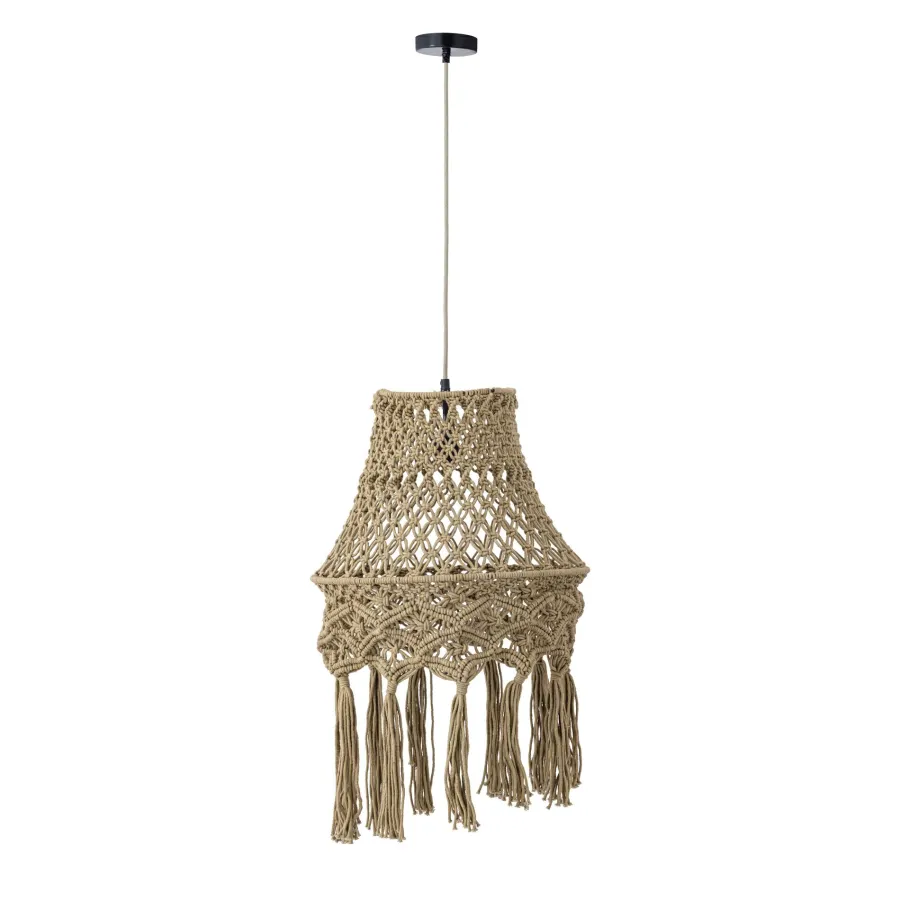 PTMD Hanglamp Milley Green cotton macrame Outlet