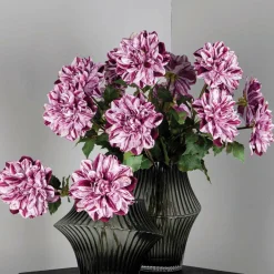 PTMD Kunstbloem Dahlia Paars Hot