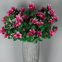 PTMD Kunstbloem roze azalea met bladeren Sale
