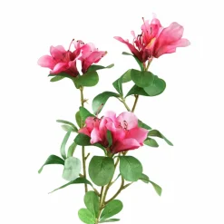 PTMD Kunstbloem roze azalea met bladeren Sale