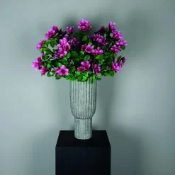 PTMD Kunstbloem roze azalea met bladeren Sale