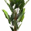 PTMD Kunstplant groen blad in zwarte pot - 170 cm hoog New