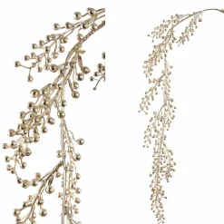 PTMD Kunsttak Berry Plant Zilver berry hanging spray Hot