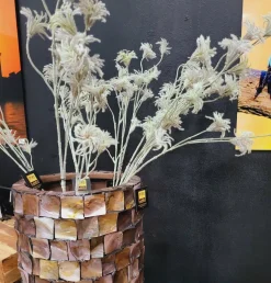 PTMD Kunsttak Garden Flower green clematis seed spray Discount