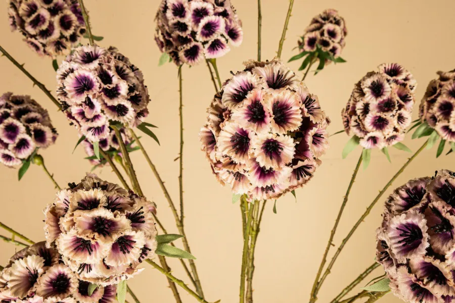 PTMD Kunsttak Garden Flower roze scabiosa Discount