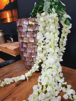 PTMD Kunsttak Garden Flower white wisteria flower hanging Online
