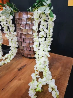 PTMD Kunsttak Garden Flower white wisteria flower hanging Online