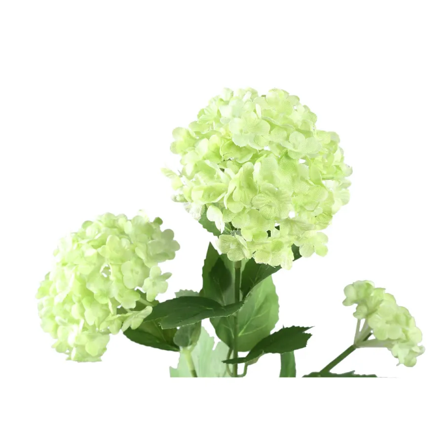 PTMD Kunsttak Hydrangea Flower groen snowball Clearance