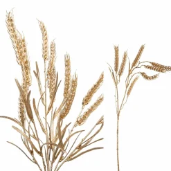 PTMD Kunsttak Leaves Plant gold metallic wheat spray Hot