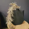 PTMD Kunsttak Leaves Plant champagne podocarpus spray
