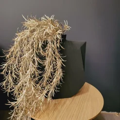 PTMD Kunsttak Leaves Plant champagne podocarpus spray
