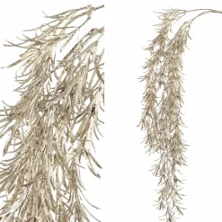 PTMD Kunsttak Leaves Plant champagne podocarpus spray