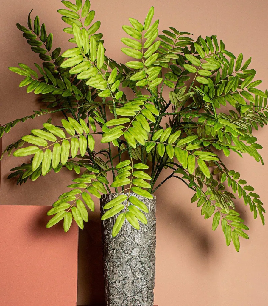 PTMD Kunsttak Leaves Plant green cassia leaves spray