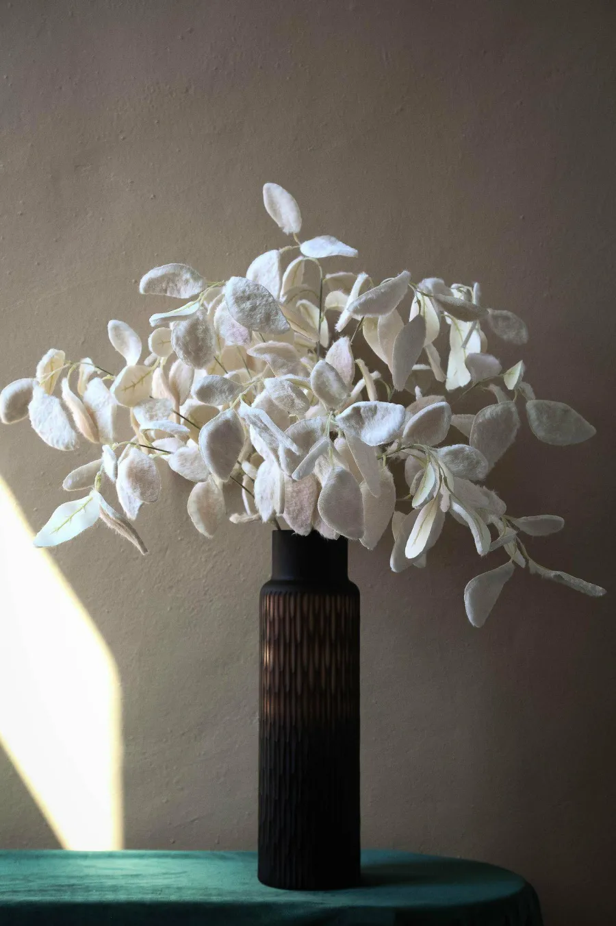 PTMD Kunsttak Leaves Plant eucalyptus soft wit Online