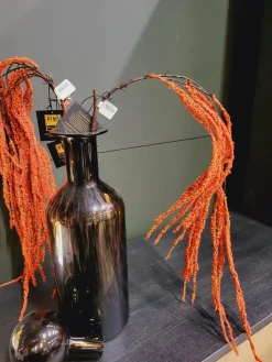 PTMD Kunsttak Twig Plant orange amaranthus hanging spray