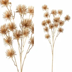 PTMD Kunsttak Twig Plant gold metallic pine spray Hot