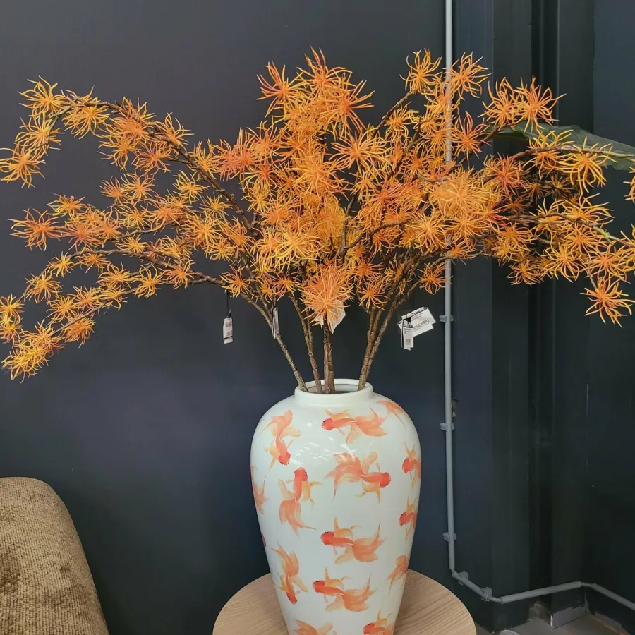 PTMD KunsttakTwig Plant hamamelis geel - oranje Hot