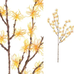 PTMD KunsttakTwig Plant hamamelis geel - oranje Hot