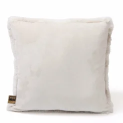 PTMD Kussen Linde Offwhite faux fur square S Clearance