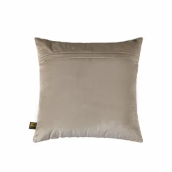 PTMD Kussen Lizze Beige velvet embroidery patroon 45 x 45 Outlet