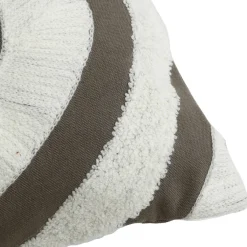 PTMD Kussen Zaraa Taupe katoen kussen weavy S Discount