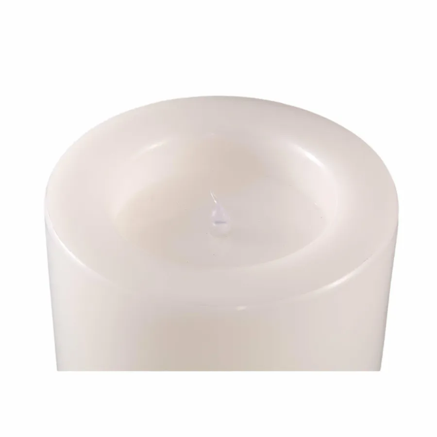 PTMD Led buiten kaars smooth top Cream L New