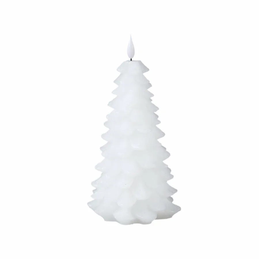 PTMD LED Kaars Boom sneeuw bewegende vlam L Discount