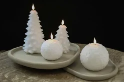 PTMD LED Kaars Boom sneeuw bewegende vlam L Discount