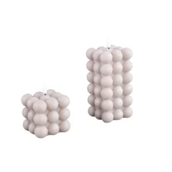 PTMD LED Licht Kaars Bubble beige L
