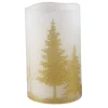 PTMD LED Licht Kaars goud tree met beweegbare vlam M Outlet