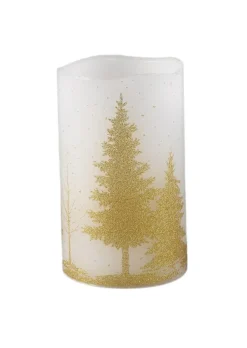 PTMD LED Licht Kaars goud tree met beweegbare vlam M Outlet