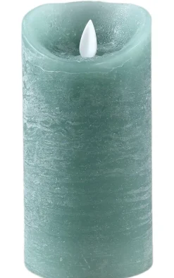 PTMD LED Licht Kaars groen blauw met beweegbare vlam M Outlet