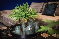 PTMD LED licht kaars rustiek groen met beweegbare vlam XS Clearance