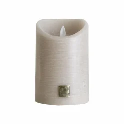 PTMD LED Licht Kaars rustiek beige met beweegbare vlam - Diverse afmetingen Sale