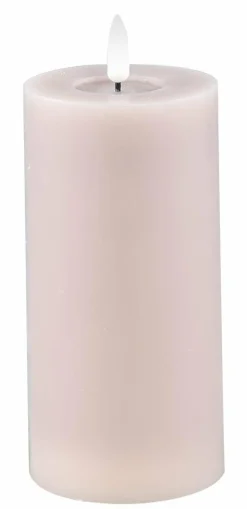 PTMD LED Licht Kaars smooth beige met beweegbare vlam M Best