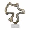 PTMD Ornament Maryan Brass aluminium op marmeren voet S Sale