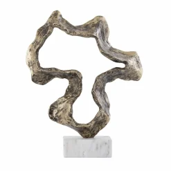 PTMD Ornament Maryan Brass aluminium op marmeren voet S Sale