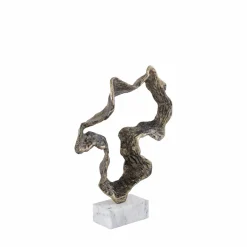 PTMD Ornament Maryan Brass aluminium op marmeren voet S Sale